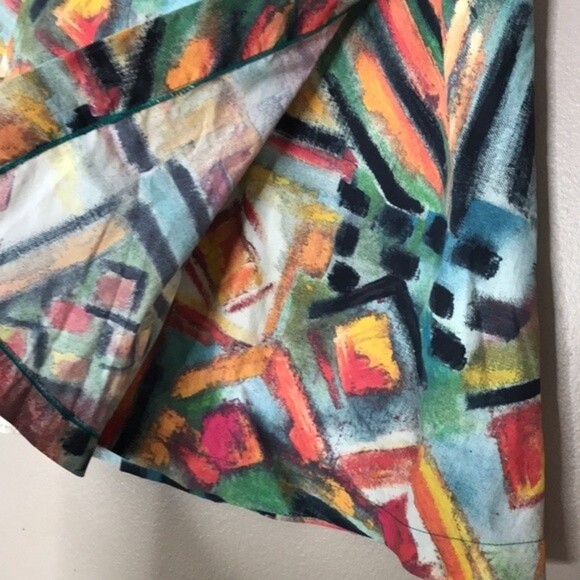 Vintage jazz 21 nylon abstract mini skort size 4 - Picture 4 of 9